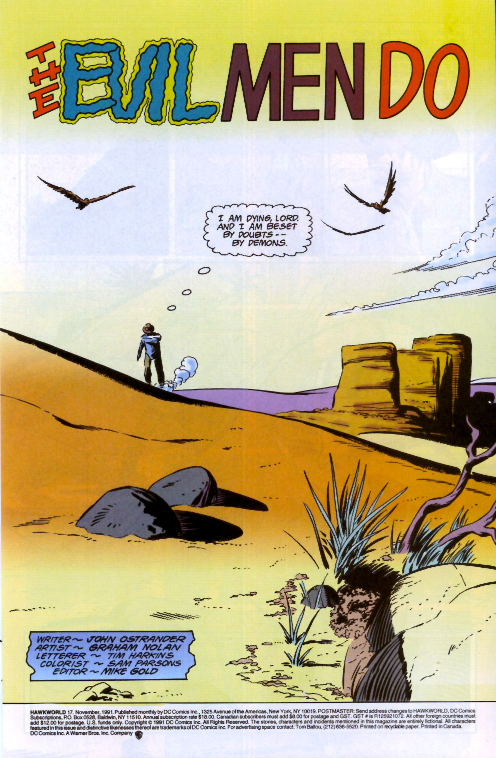Read online Hawkworld (1990) comic -  Issue #17 - 2