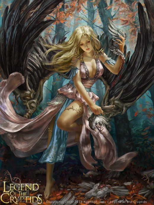 As belas mulheres nas ilustrações de fantasia para o game Legend of the Cryptids de Laura Sava Laura Sava anotherwanderer deviantart arte ilustrações fantasia belas mulheres card game legend of the cryptids