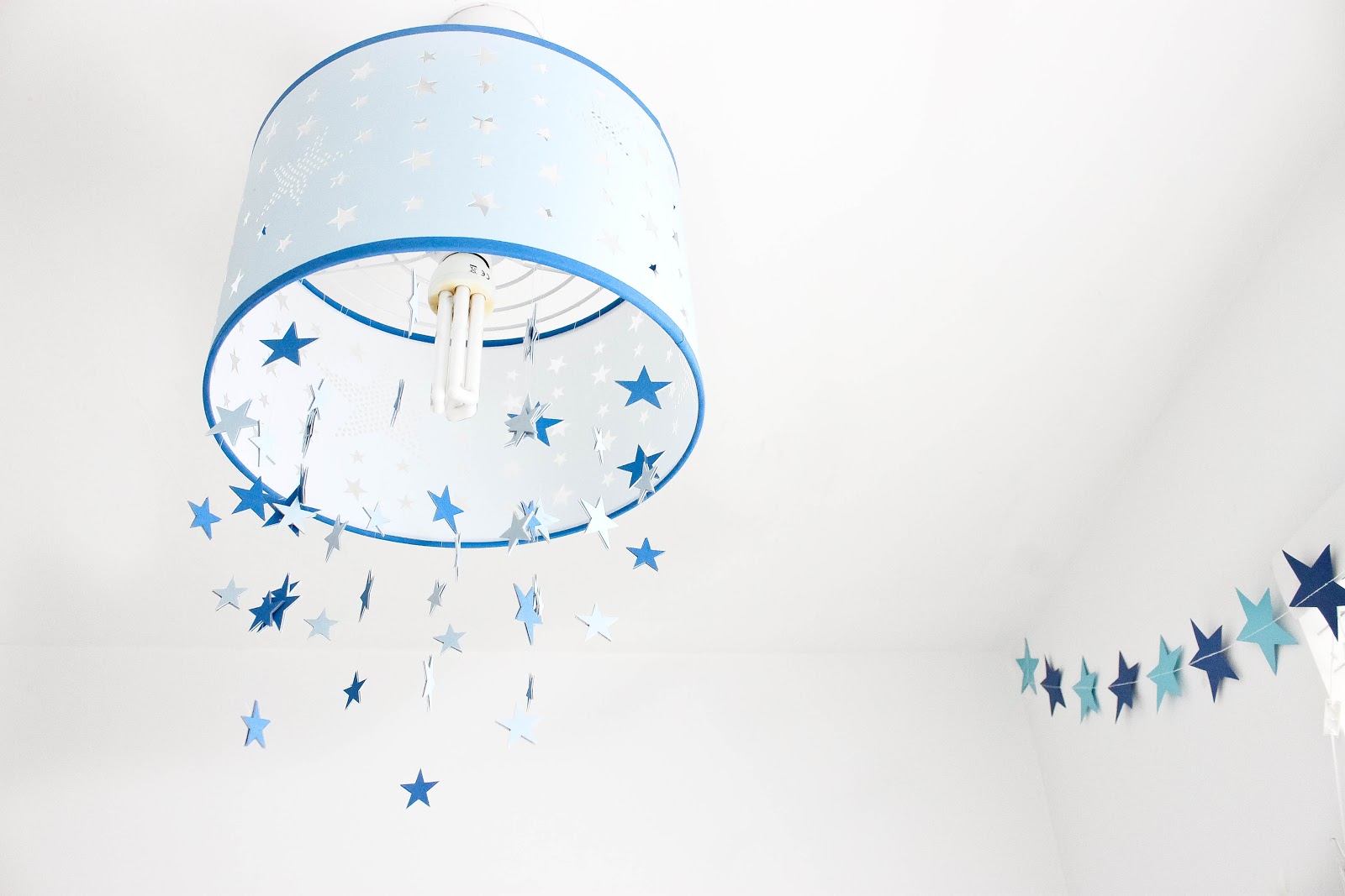 star themed kids room, star themed nursery, blue star nursery, modern nursery, neutral nursery, bright nursery,