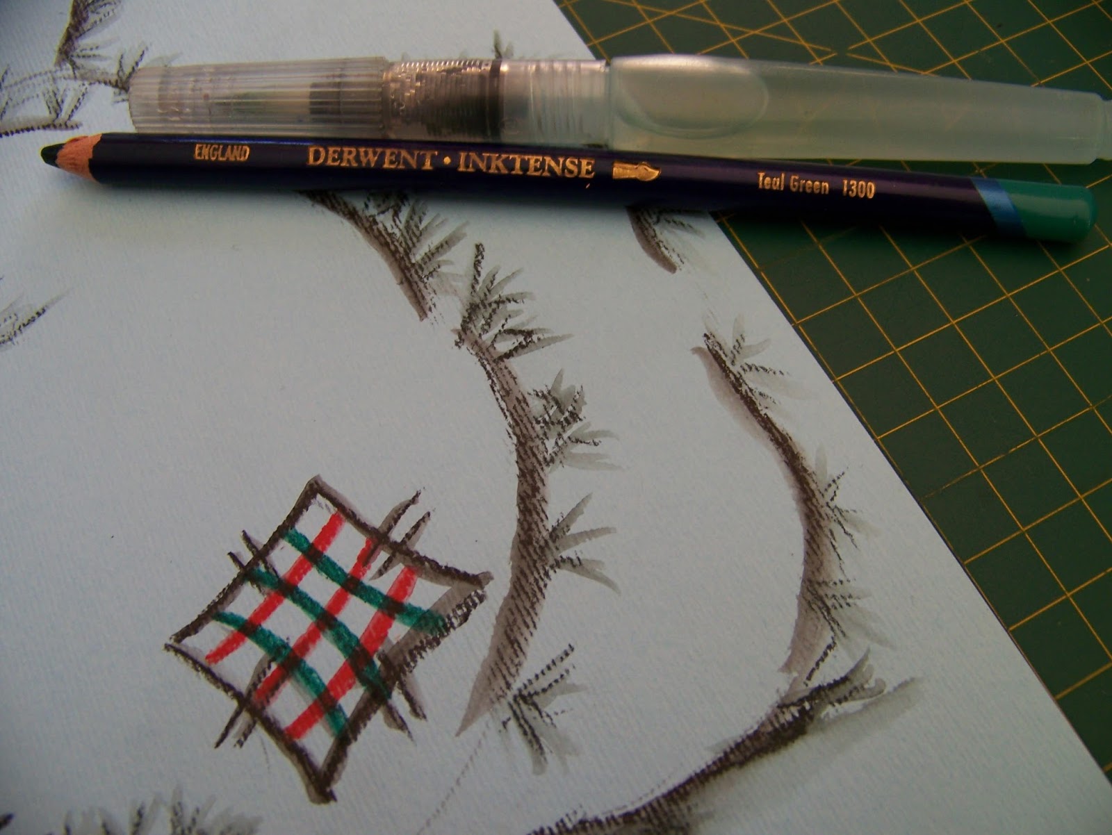 Derwent Inktense Bleistift – Aquamarin, Wasservermalbar Für Tuscheähnliche Effekte