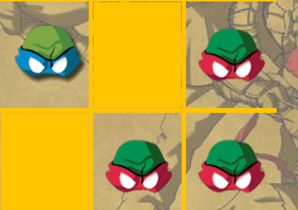 Ninja Turtles Tic Tac Toe game