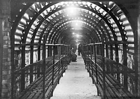 Wymering Air Raid shelter bunks