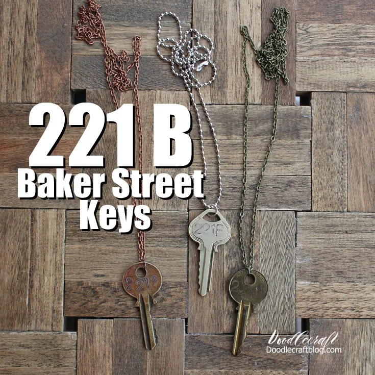 Sherlock Week 221B Baker Street Key Necklace!