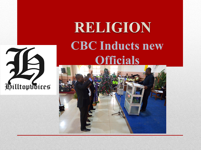 CBC Executive President charge new Church leaders to be courageous. 
