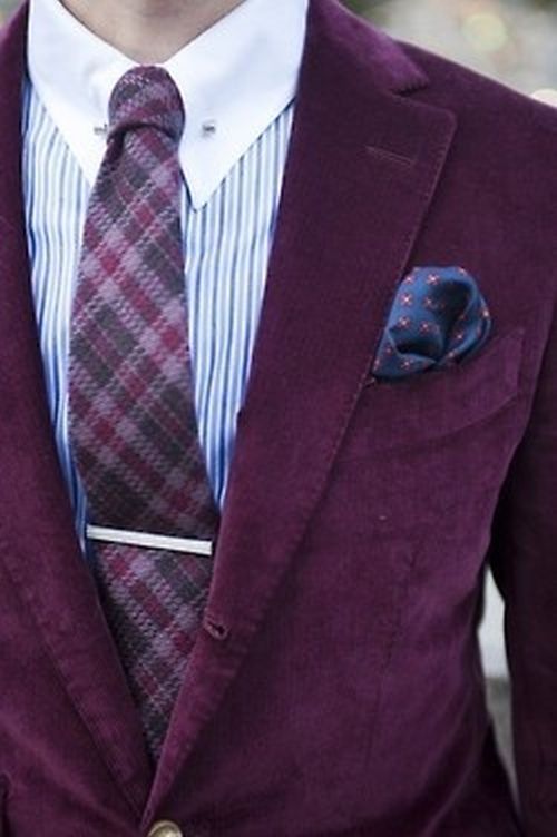 radiant orchid jacket with radiant orchid plaid tie