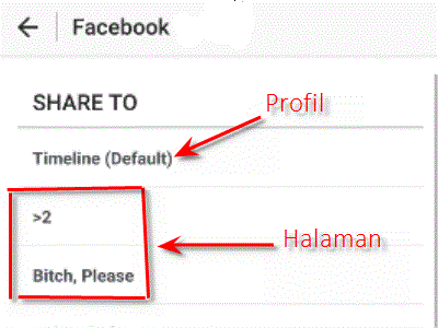 cara mengganti akun facebook di instagram