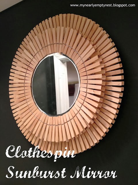 clothespin sunburst mirror