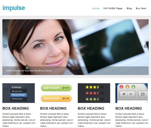 Impulse Responsive Wordpress Theme