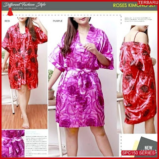 SPC150P75 Piyama Roses Set Kimono Baju Tidur Wanita | BMGShop