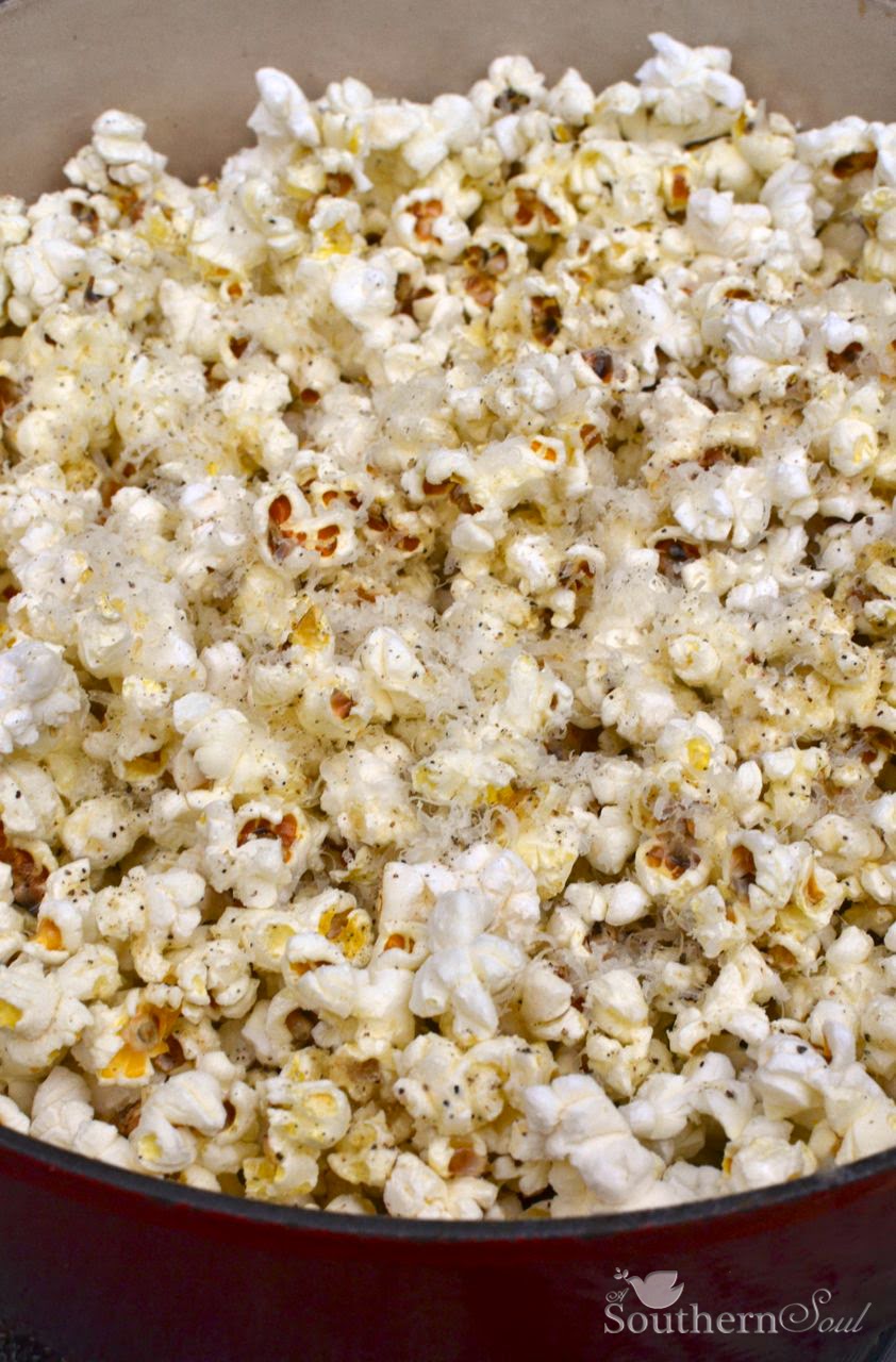 Parmesan Salt & Pepper Popcorn A Southern Soul