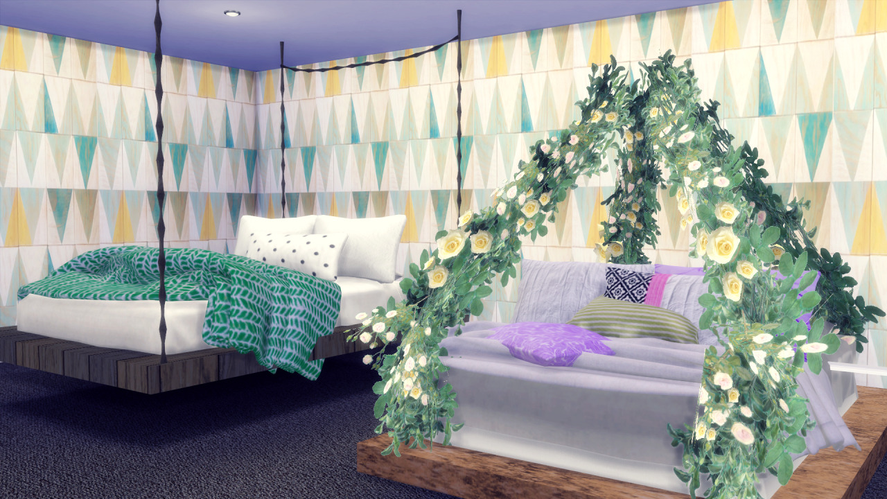 Sims 4 Ccs The Best Curtain And Bed By Rachels Sim Stuff