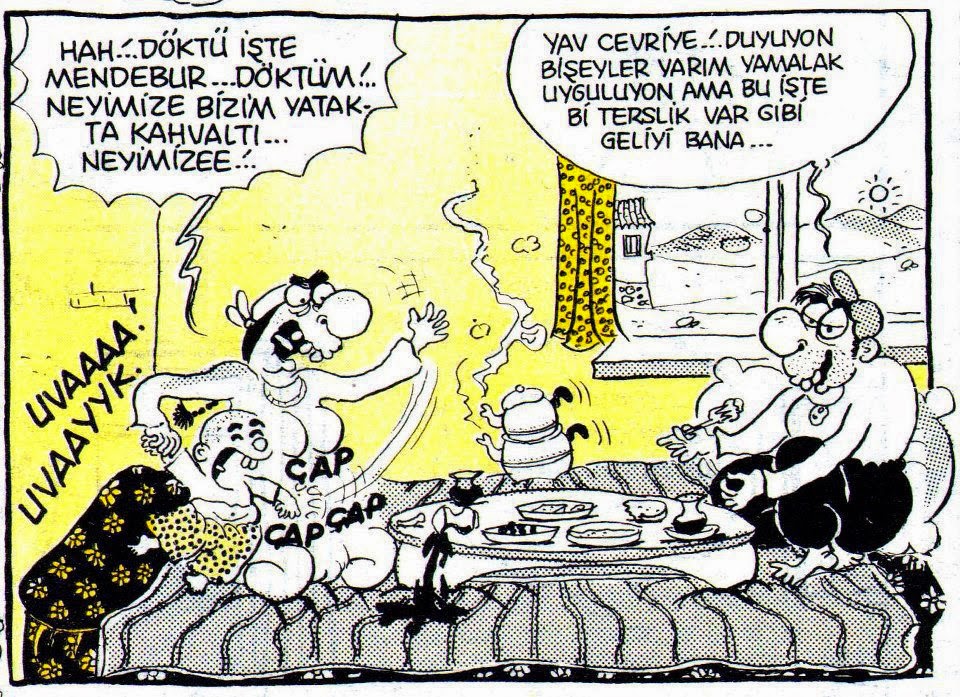 yatakta+kahvaltı+karikatürü