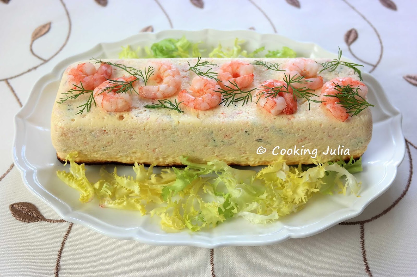COOKING JULIA TERRINE DE CREVETTES ET SAUMON FUMÉ