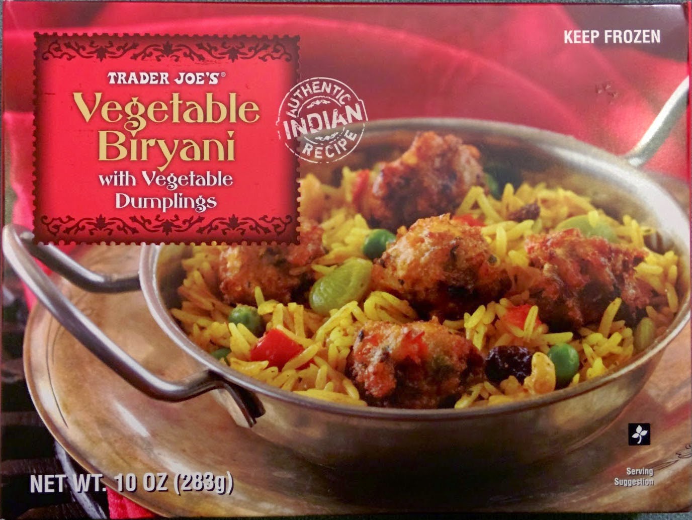 Trader Joe's Nutrition Labels: Trader Joe's Vegetable Biryani