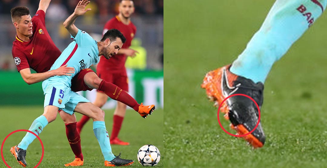 Barcelona Midfielder Busquets Wore Reinforced Boots Against Roma
