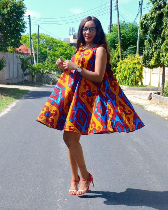 Ankara Short Flare Gowns - Ankara Styles