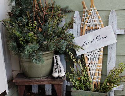 Greens for the Front Porch...and a Winner! - Itsy Bits and Pieces