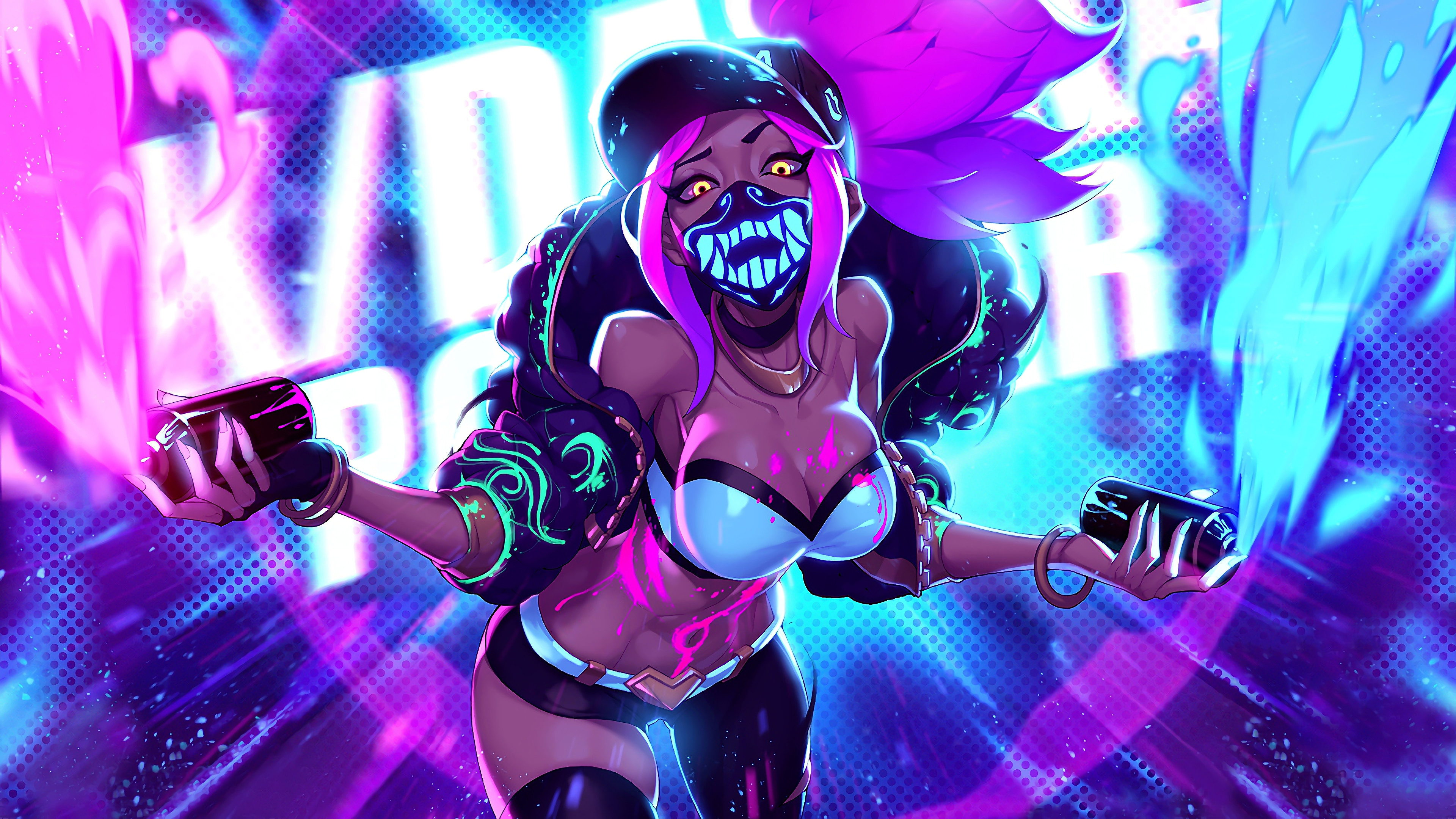 KDA akali skin wallpaper hd