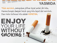 Desain Poster Stop Merokok by SMK Yasmida Ambarawa