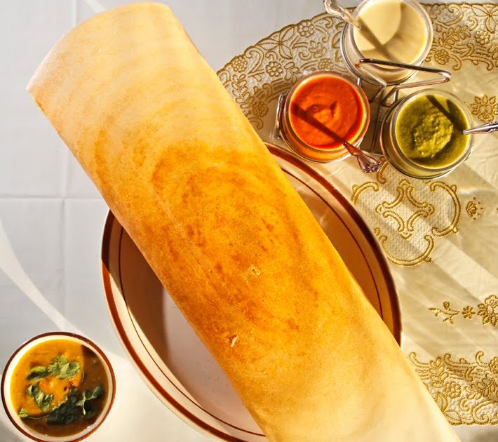 The Chubby Vegetarian Dosa Crispy Indian Rice Crepe