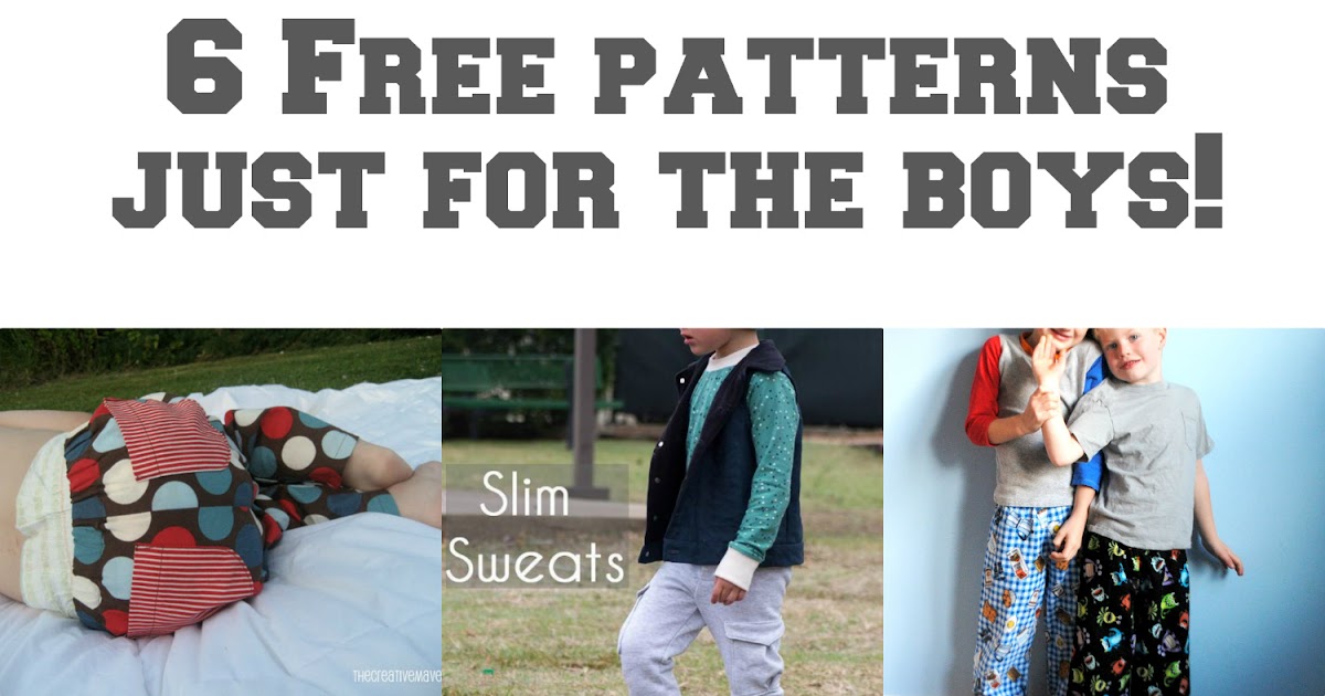 SeeMeSew: 6 Free patterns just for boys!