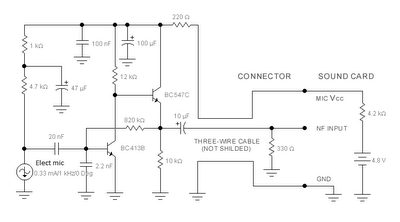 MICROPHONE COMPUTER CIRCUIT SCHEMATIC DIAGRAM | Wiring Diagram