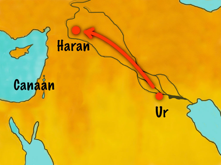 Abraham and His Family Moved to a New Land