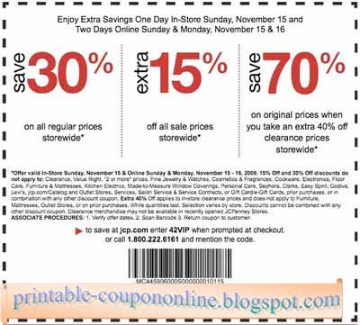 Jcpenney online coupons 2018