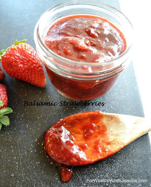 Mouth watering Balsamic Strawberry jam