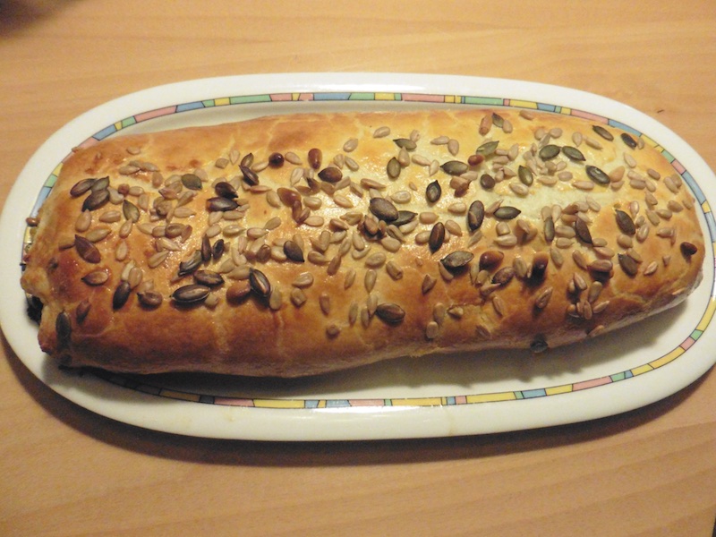 Prostmahlzeit: Spinatstrudel mit Feta