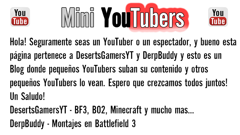 Mini YouTubers - Por una comunidad que se merece estos canales!