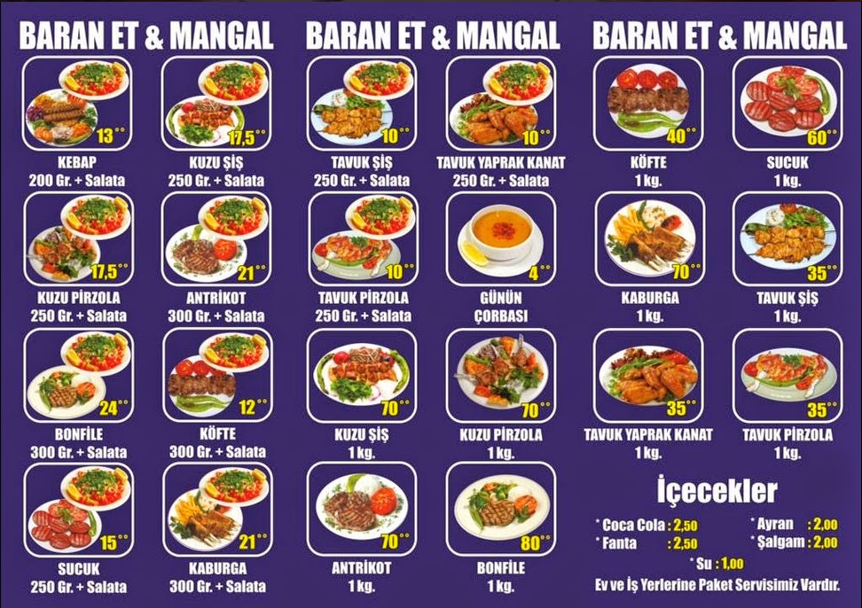 Bir Genç Kızın Cafe/Restaurant Defteri Baran EtMangal