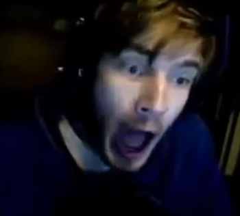 PewDiePie screaming PewDiePie screams, screaming