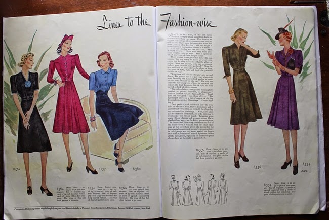 september 1939 vintage womans home companion fashion and advertising from va- voom vintage