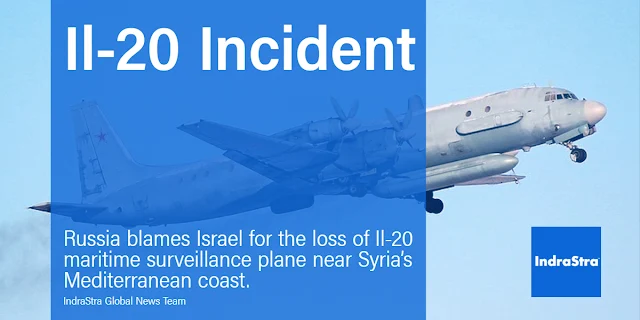 Russia blames Israel for the loss of Il-20 maritime surveillance plane