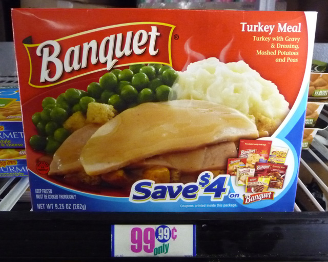 The 99 Cent Chef Thanksgiving Recipes Week The Saddest Turkey Dinner