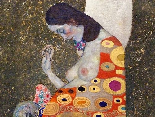 Diseño de Gustav Klimt de una Mujer Desnuda, para un mural de la Universidad de Viena Diseño de Gustav Klimt de una Mujer Desnuda, para un mural de la Universidad de Viena