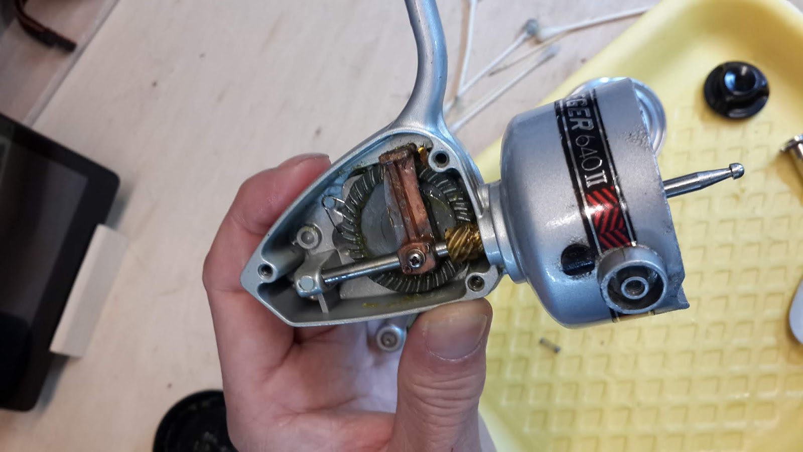 HyperGauge Vintage Pflueger 640II fishing reel rebuild Think of Dad