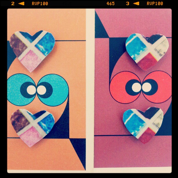 Lino Forest - Mixing Craft and Colour.: Cross your Heart!