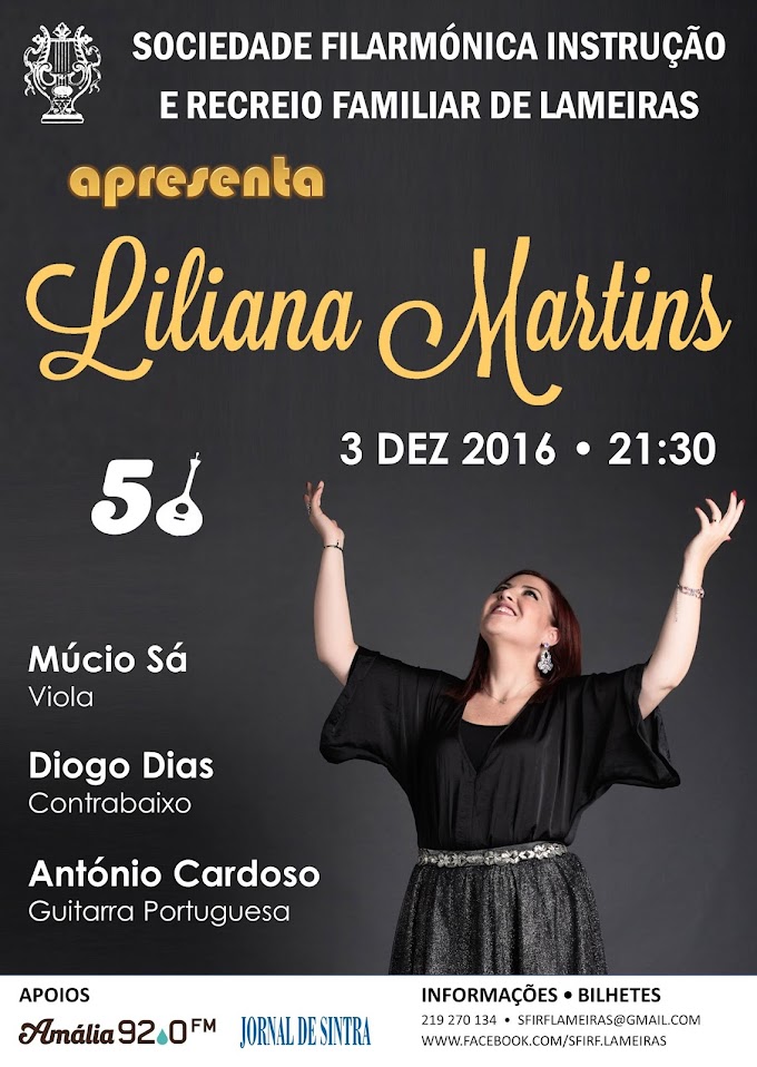 LILIANA MARTINS AO VIVO EM SINTRA | 3 DEZ.