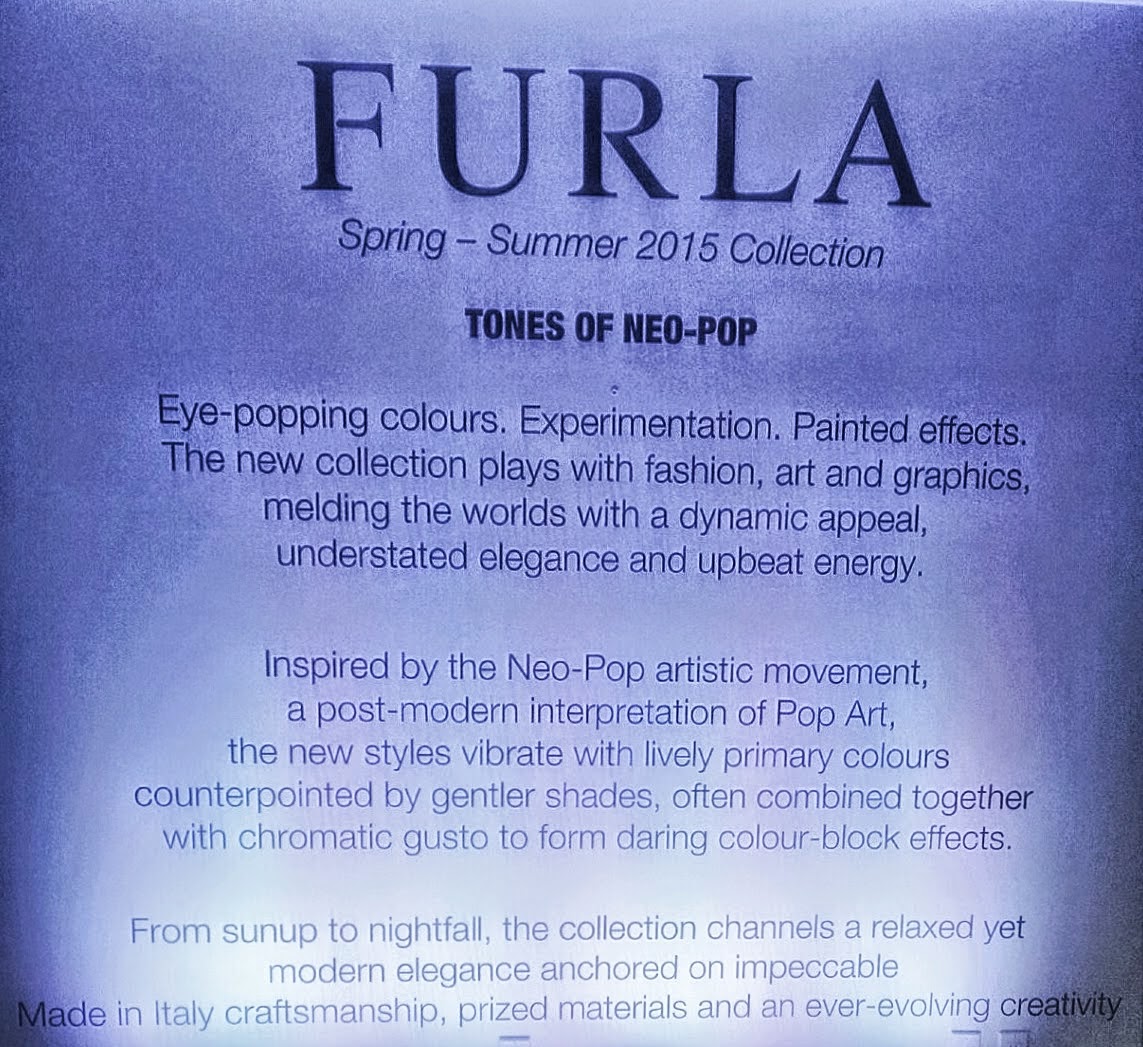 Inspiration notes for Furla's Spring 2015 collection