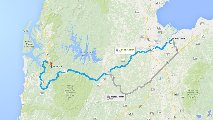 khao sok jak dotrzeć khao sok jak dotrzeć