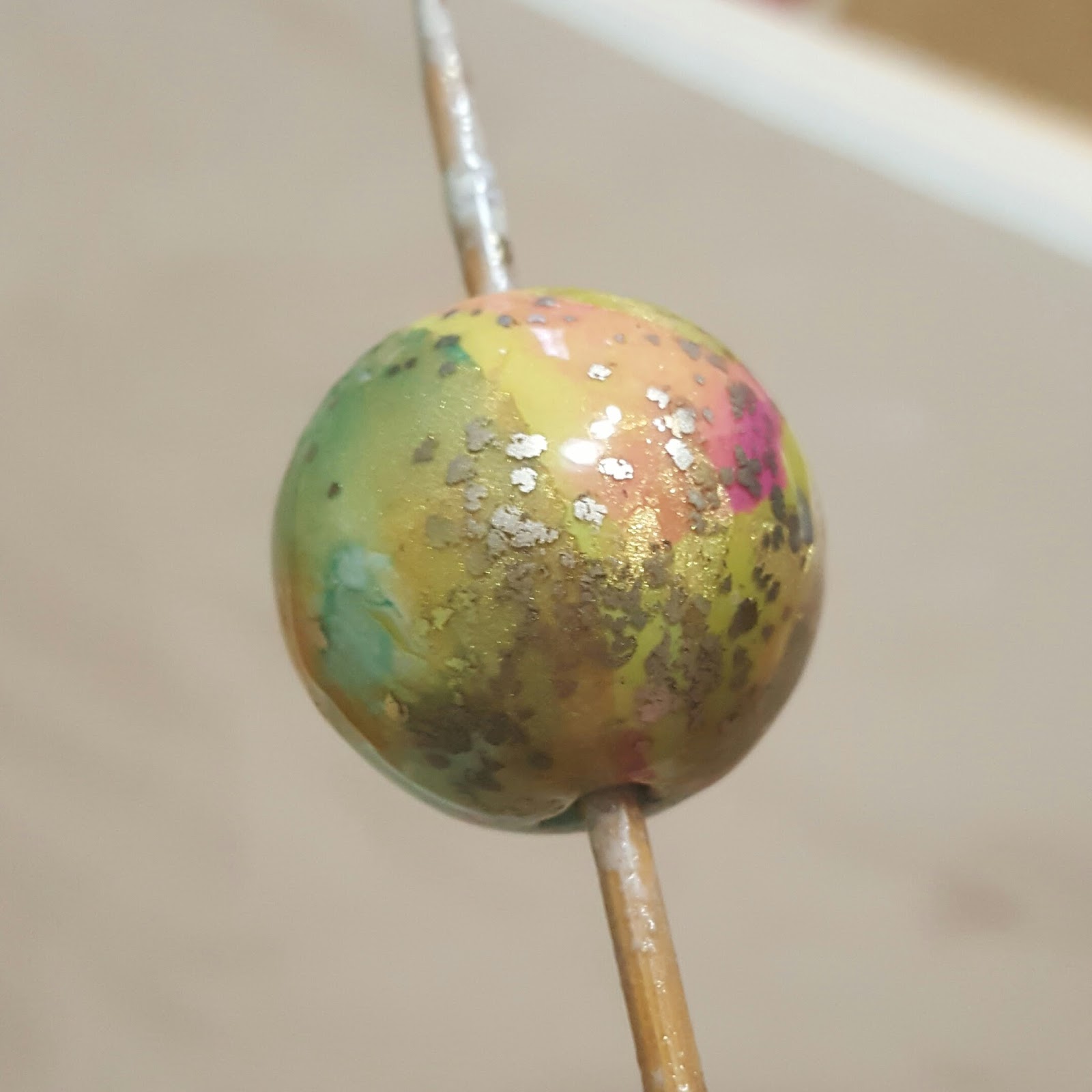 Artybecca Embossing Powders on Polymer Clay