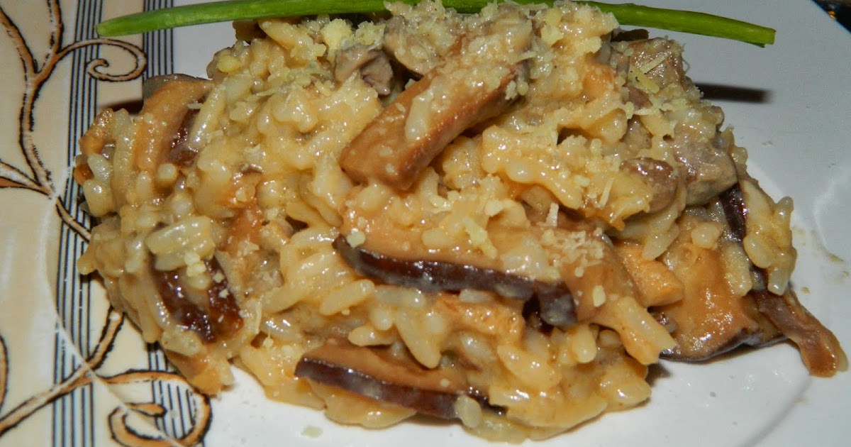 Varrendo o Prato! Risoto de Shitake com Filé Mignon