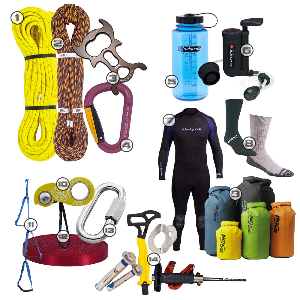 Everything For The Outdoors The Ideal Canyoneering Kit