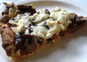 Slice of Mushroom, Ricotta and Asiago Cheese Pizza
