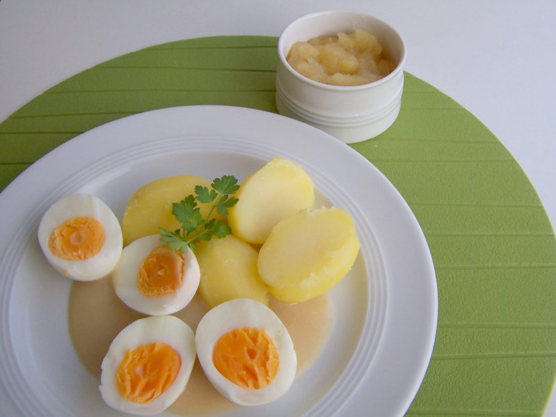 Lecker Bentos und mehr: Senfsoße mit Ei und Salzkartoffeln und ...