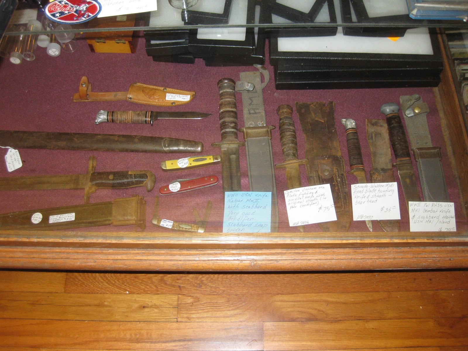 Vicksburg's Adolph Rose Antique Shop CASES OF KNIVES, JEWELRY, CIVIL WAR RELICS, COINS, AND ALL