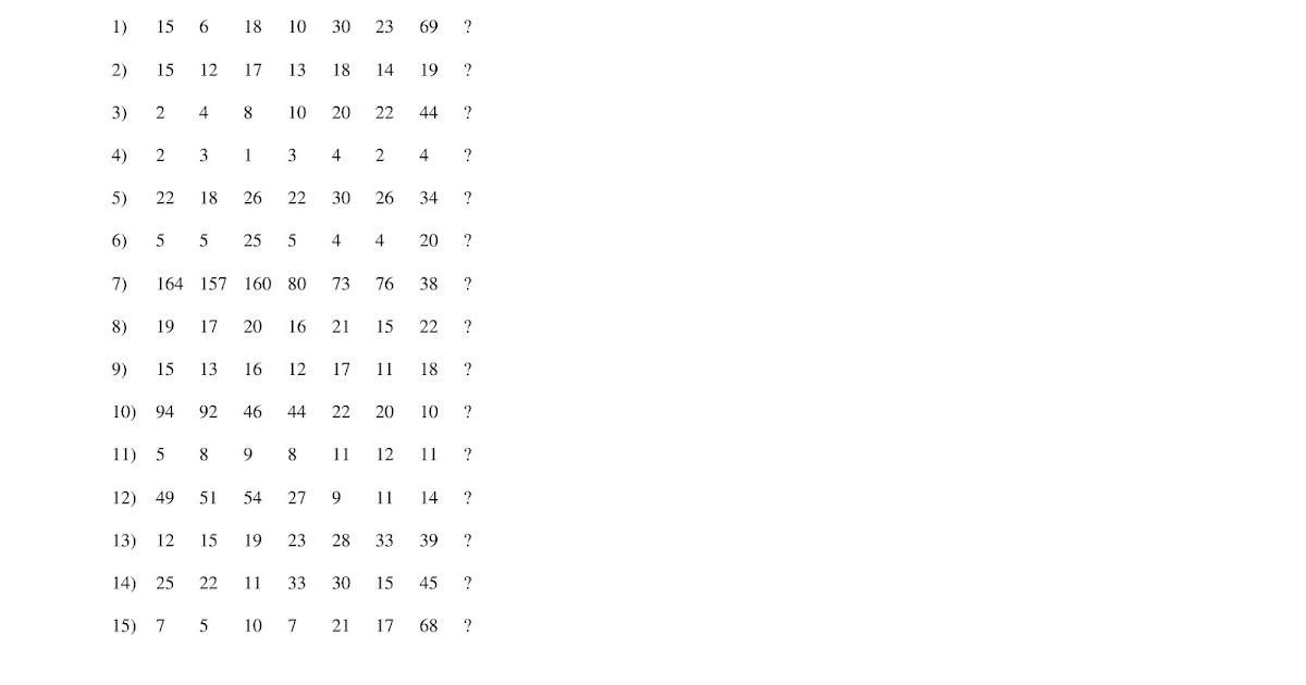sharinggan Contoh Soal Deret Angka Dan Huruf Serta