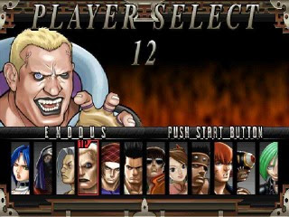 Fighting Layer select player screen